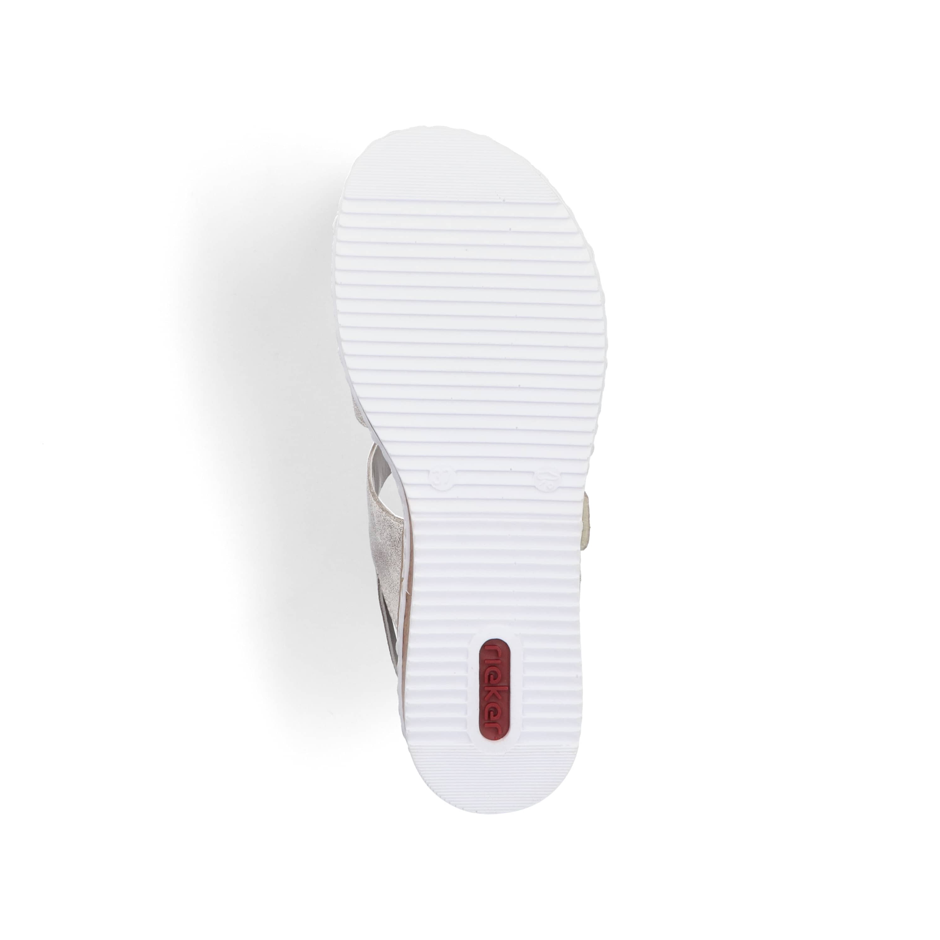 Rieker Damen Keilsandaletten silber-metallic