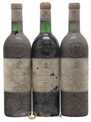 Château Pape Clément Cru Classé de Graves  1981 - Lot de 3 Bouteilles