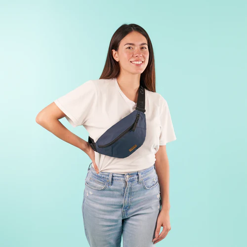 Small Reykjavik navy blue fanny pack