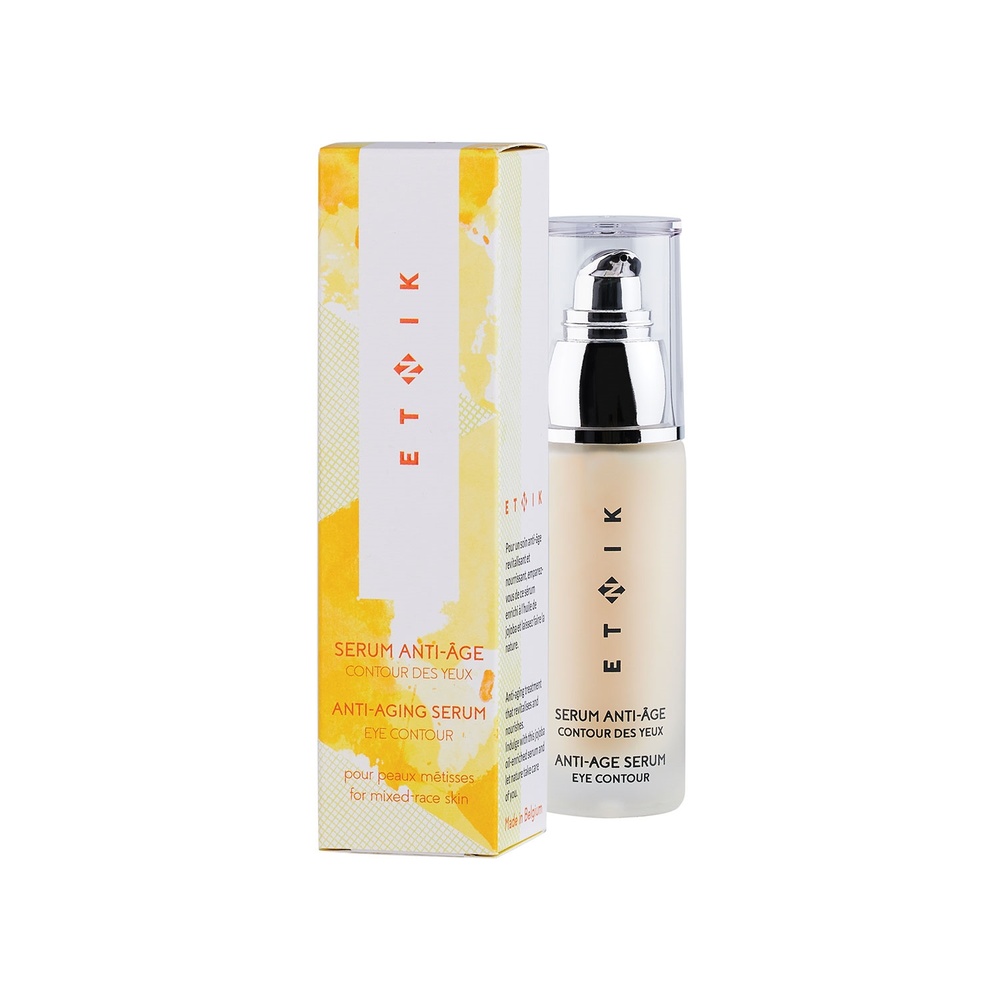 Etnik Sérum anti-âge contour de l'œil Sérum anti-âge contour de l'œil destinéaux peaux mates, métisses et foncées