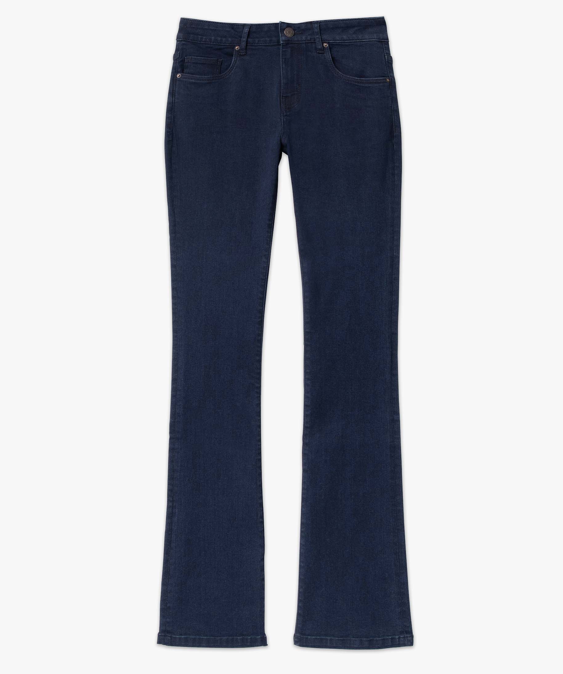 Jean femme coupe Bootcut taille normale blue black | GEMO