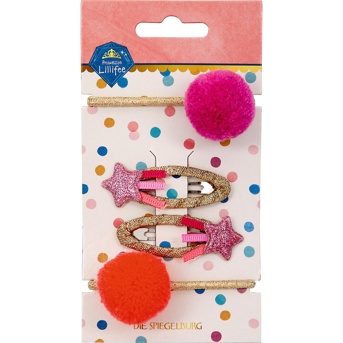 Set Haarclips und Haargummis - Prinzessin Lillifee (Glitter&Gold)