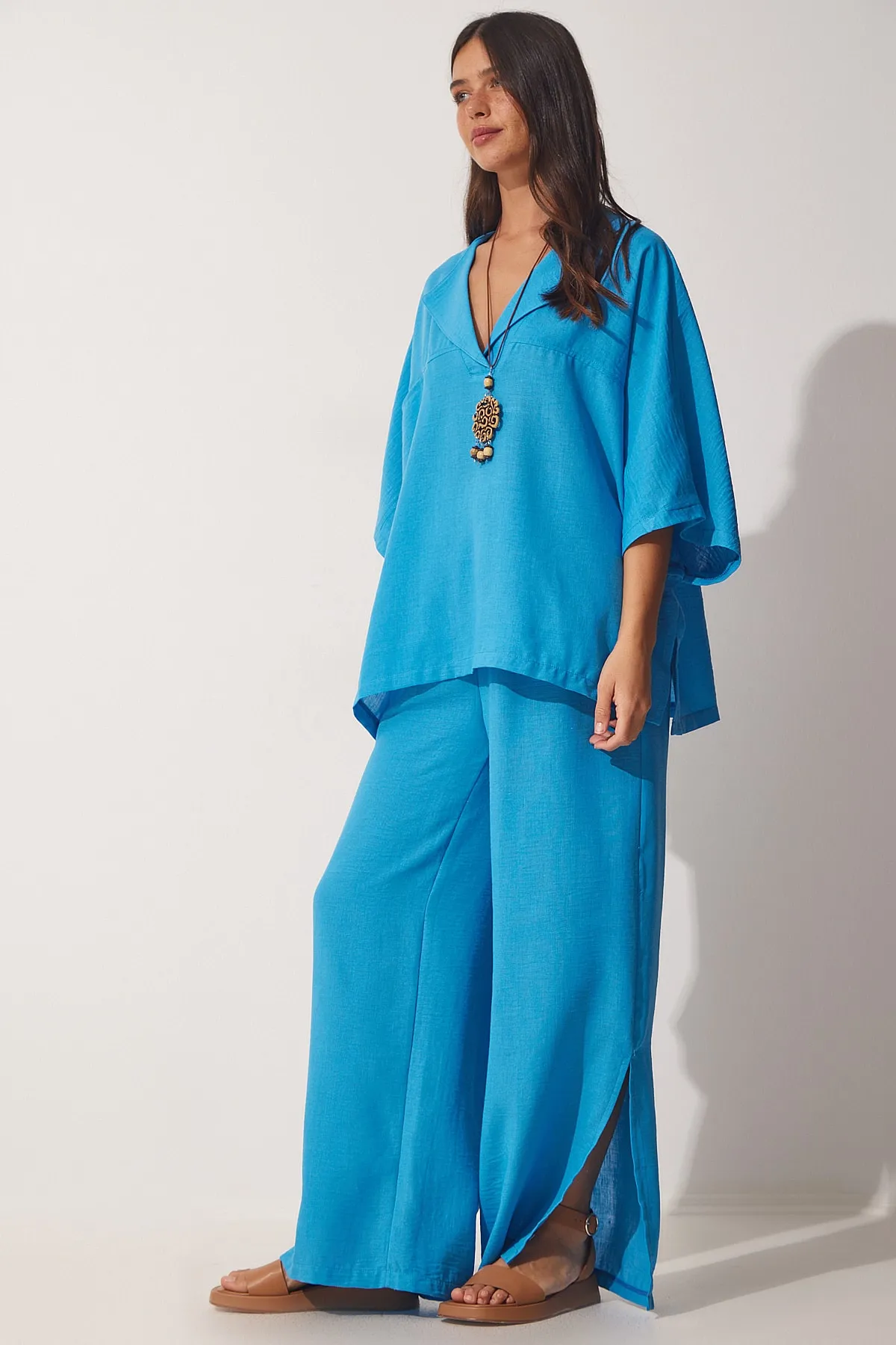 Happiness İstanbul  Zweiteiler - Blau - Regular Fit