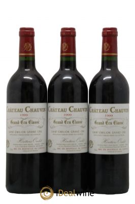 Château Chauvin Grand Cru Classé  1999 - Lot de 3 Bouteilles