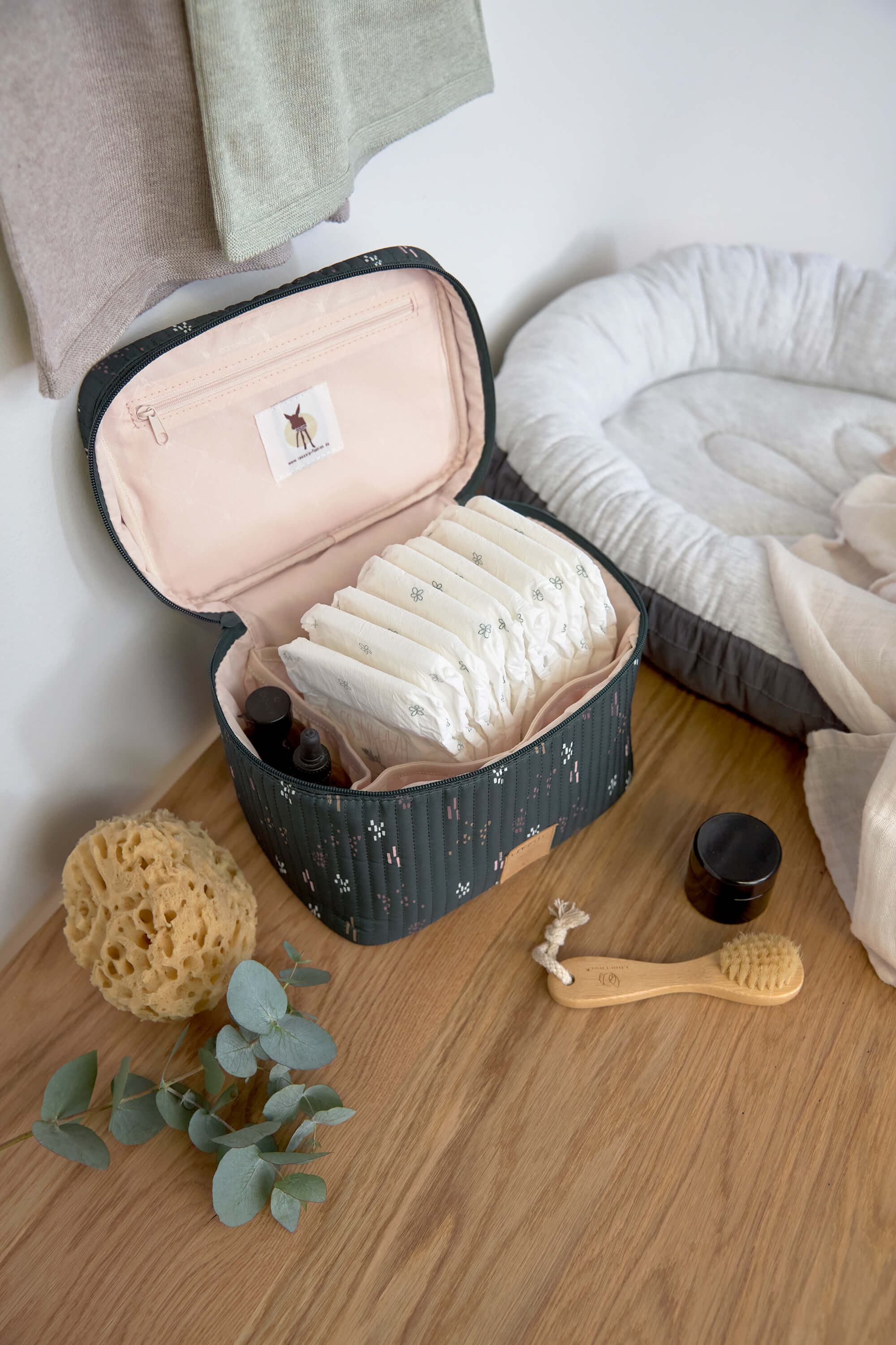 Wickeltisch Organizer - Nursery Caddy To Go, Blobs Forest