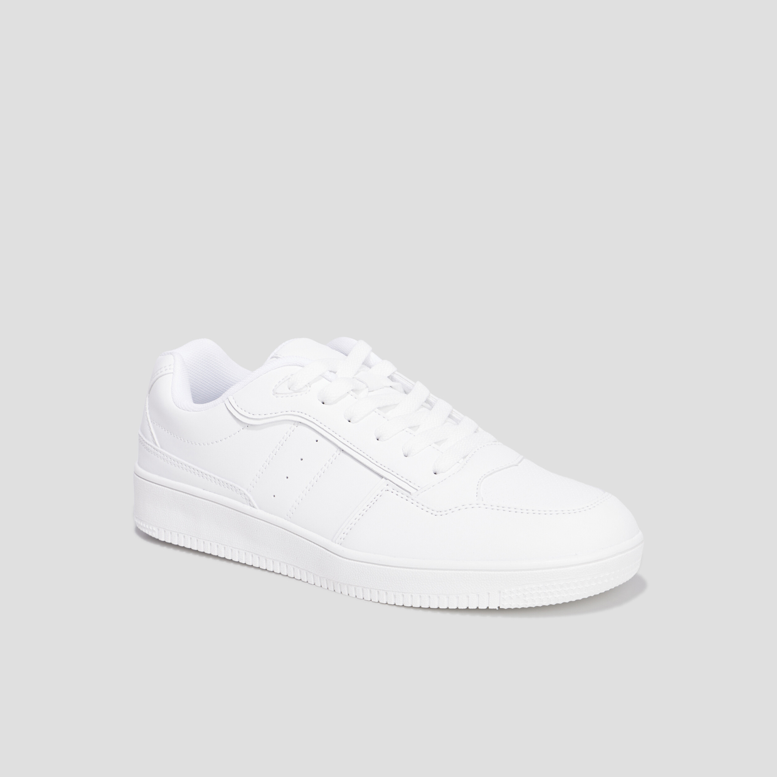 Tennis basses à lacets Creeks Tempete blanc homme | La Halle