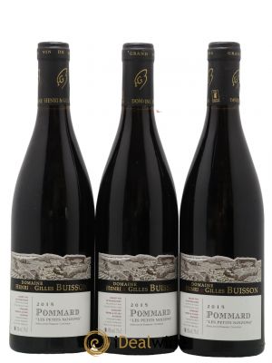 Pommard Les Petits Noizons Henri et Gilles Buisson 2015 - Lot de 3 Bouteilles