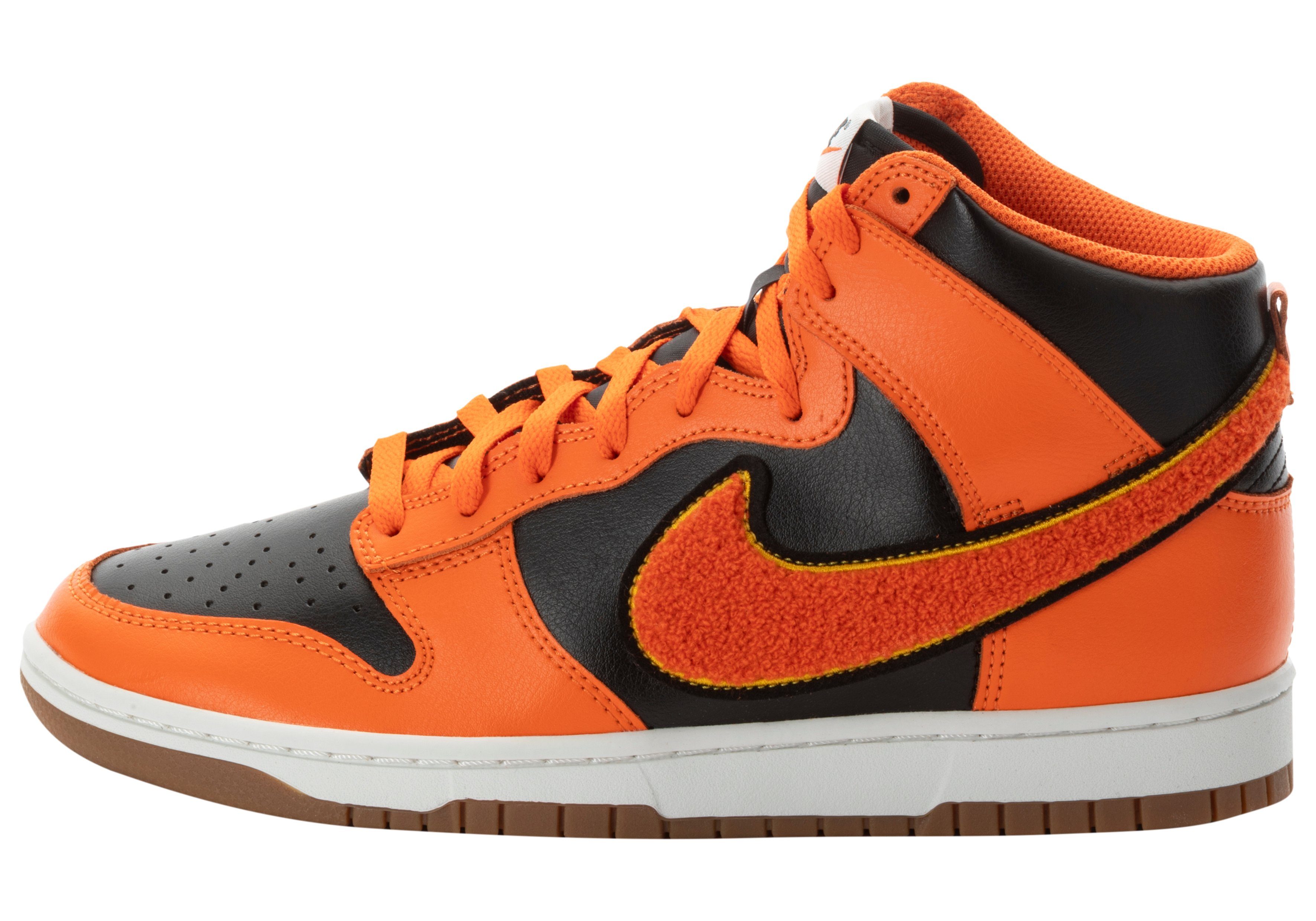 Nike Sportswear Nike Dunk High University Chenille Swoosh Safty Orange Sneaker
