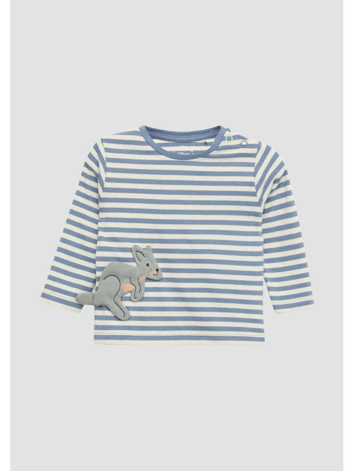 s.Oliver T-Shirt langarm in Blau günstig kaufen