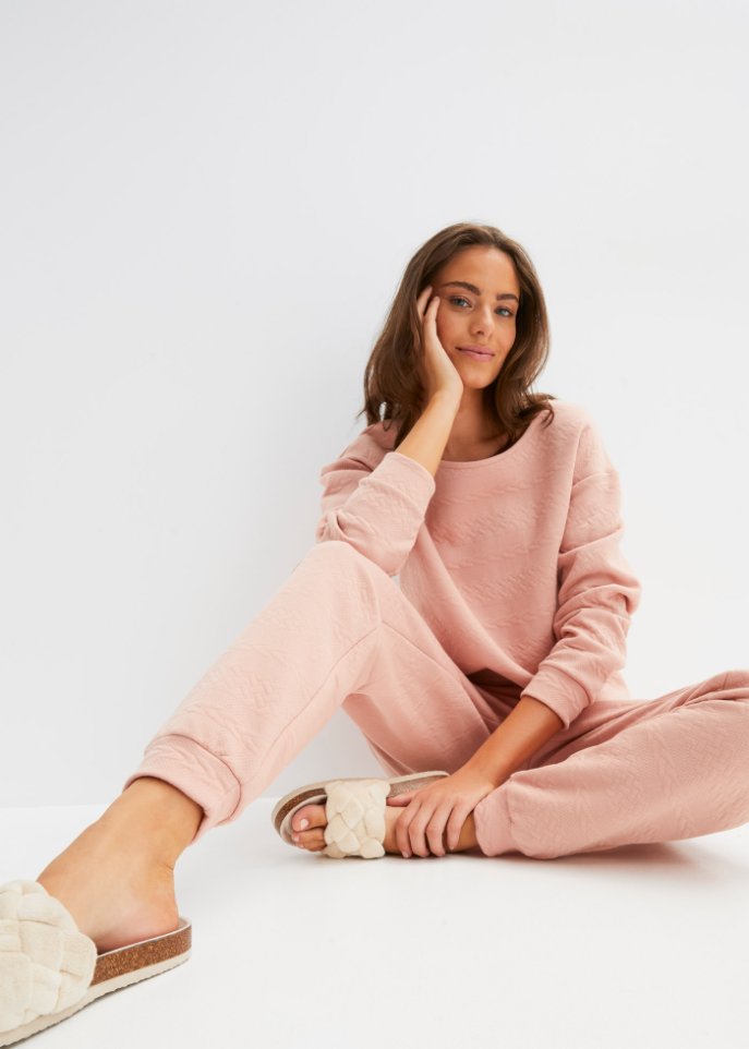 Thermo Oversized Shirt in Strickoptik