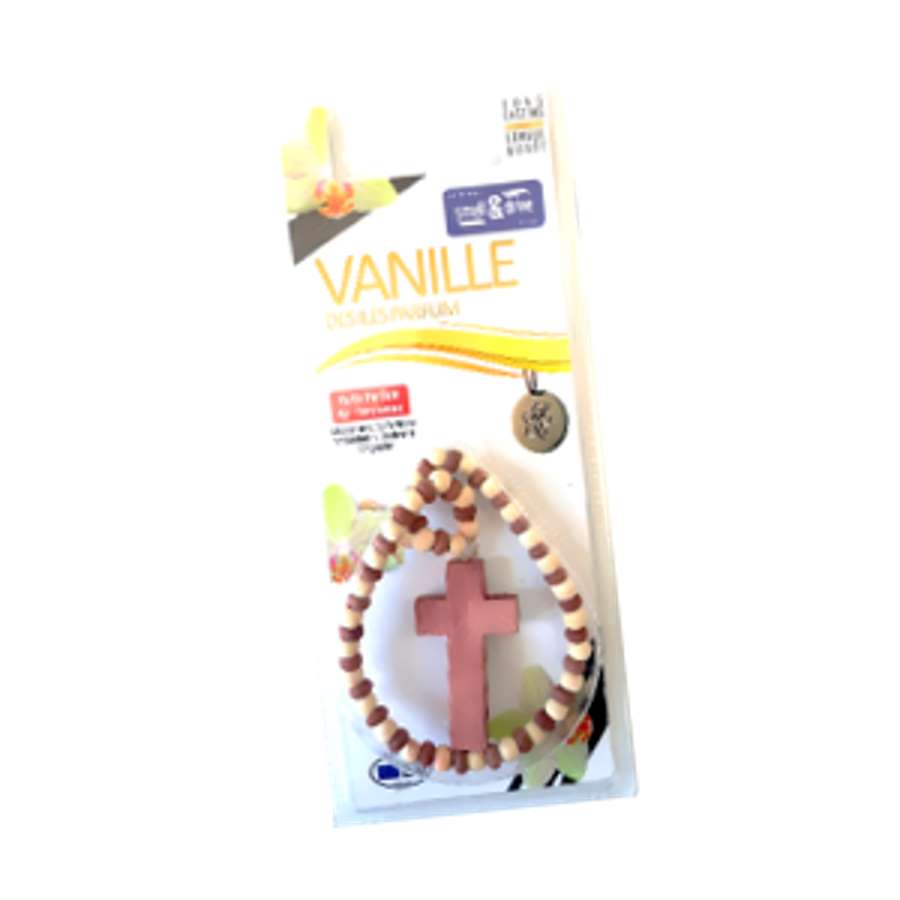 smell & drive Lufterfrischer Holz-Kreuz "Vanille", 1 Stück - ATU