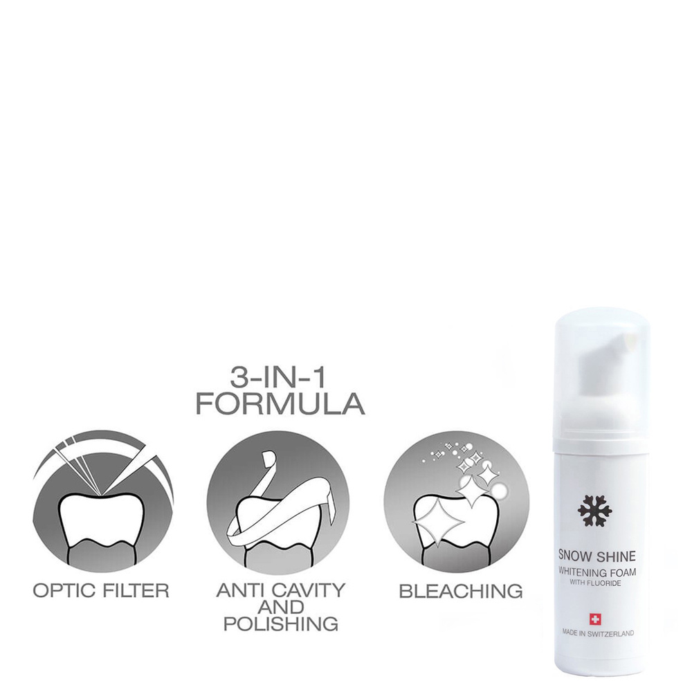 snow pearl SNOW SHINE Dentifrice Mousse Blanchissante fluor
