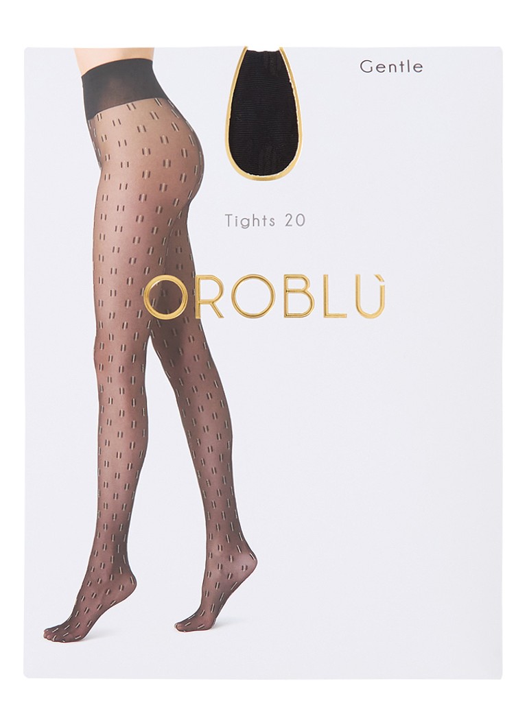 Pančuchy Oroblu Gentle v čiernej farbe s hustotou 20 denier
