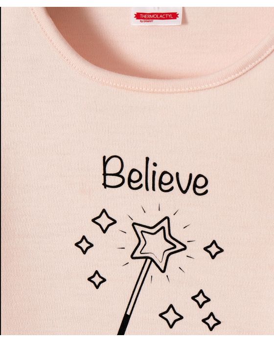 Tee-shirt fille Believe in magic Thermolactyl