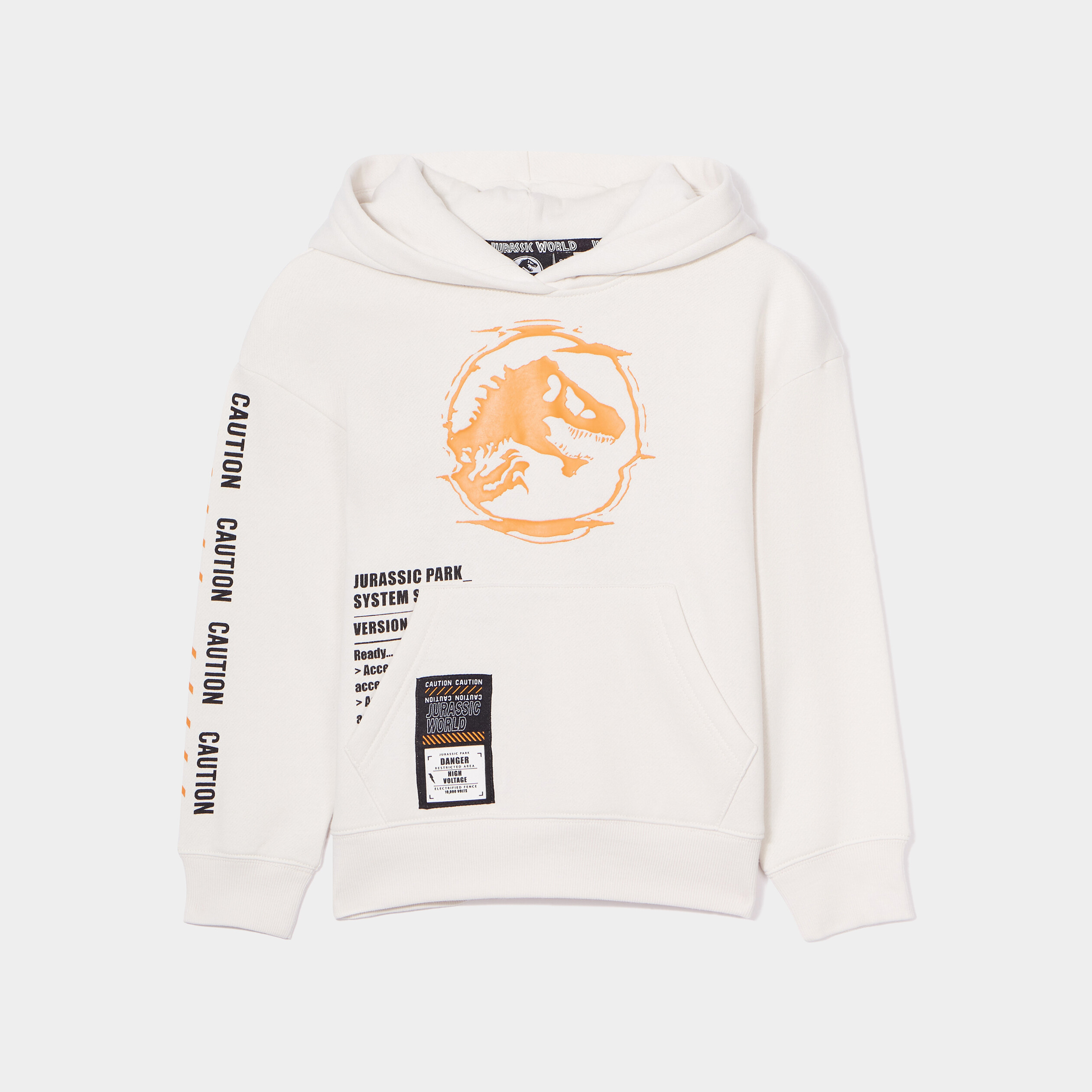 Sweat à capuche hoodie Jurassic Park sable garçon | La Halle