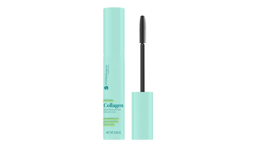 HYPOAllergenic Vegan Collagen Waterproof Volumizing Mascara schwarz