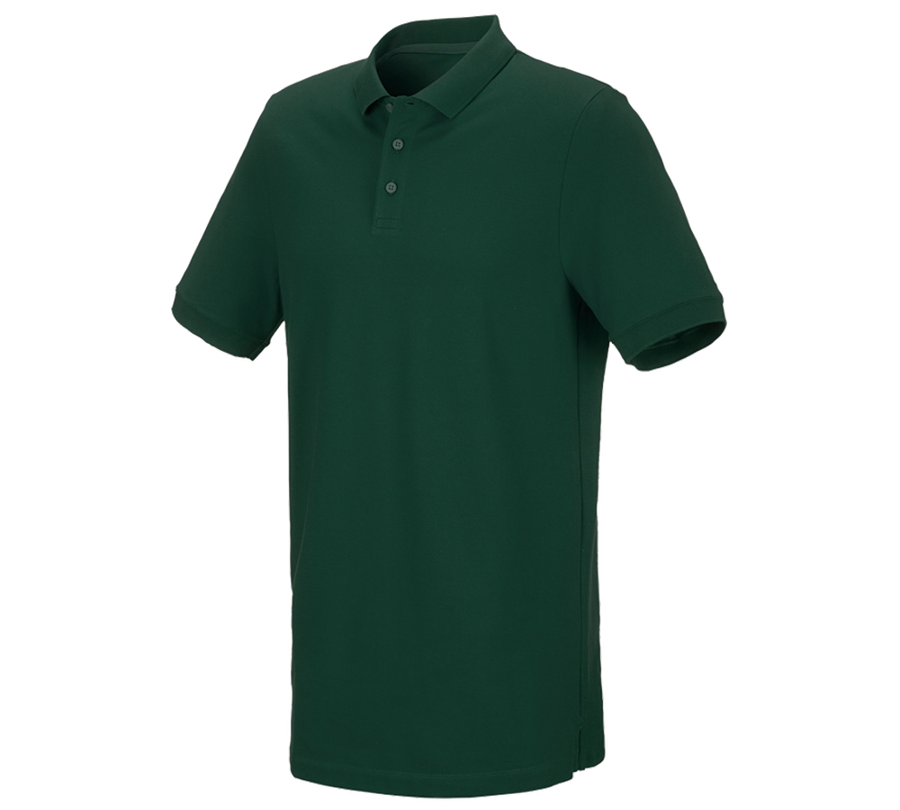 e.s. Piqué-Polo cotton stretch, long fit