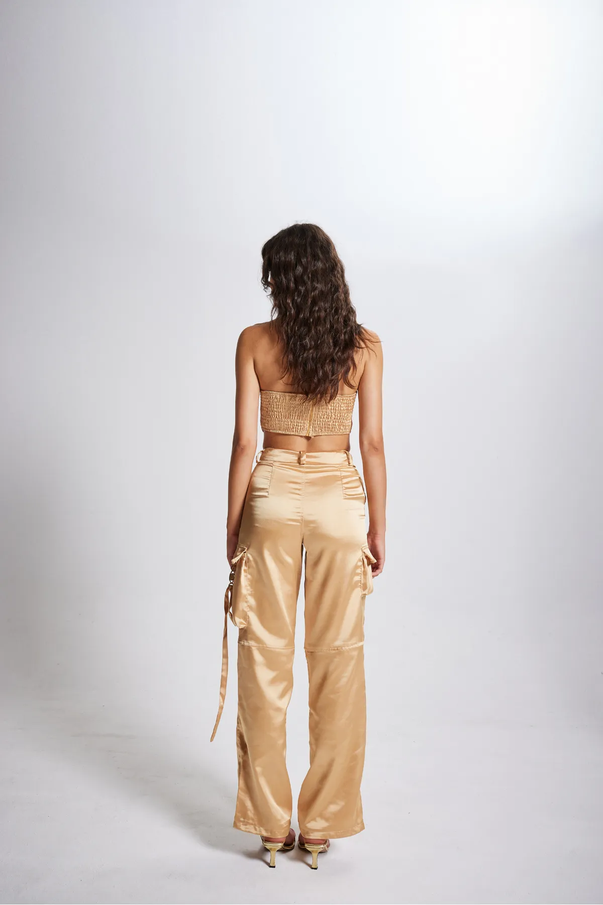 HOLLY LOLLY  Crop Model Bügel-Satin Maddy Bustier Beige