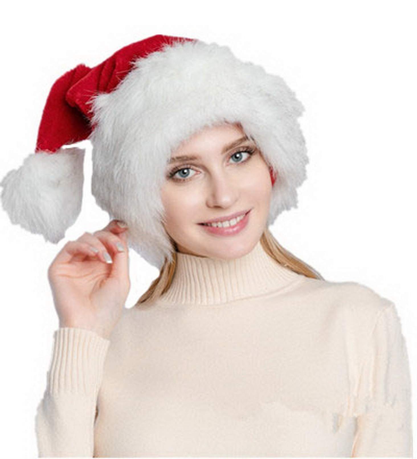 Aatrx Schlapphut Luxuriöse, verdickte Weihnachtsmütze aus Kunstfell (1-St)