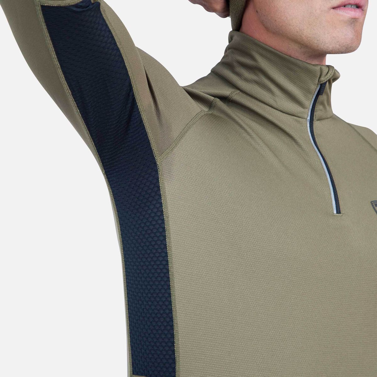 Poursuite Herren-Baselayer-Oberteil mit halbem Reißverschluss