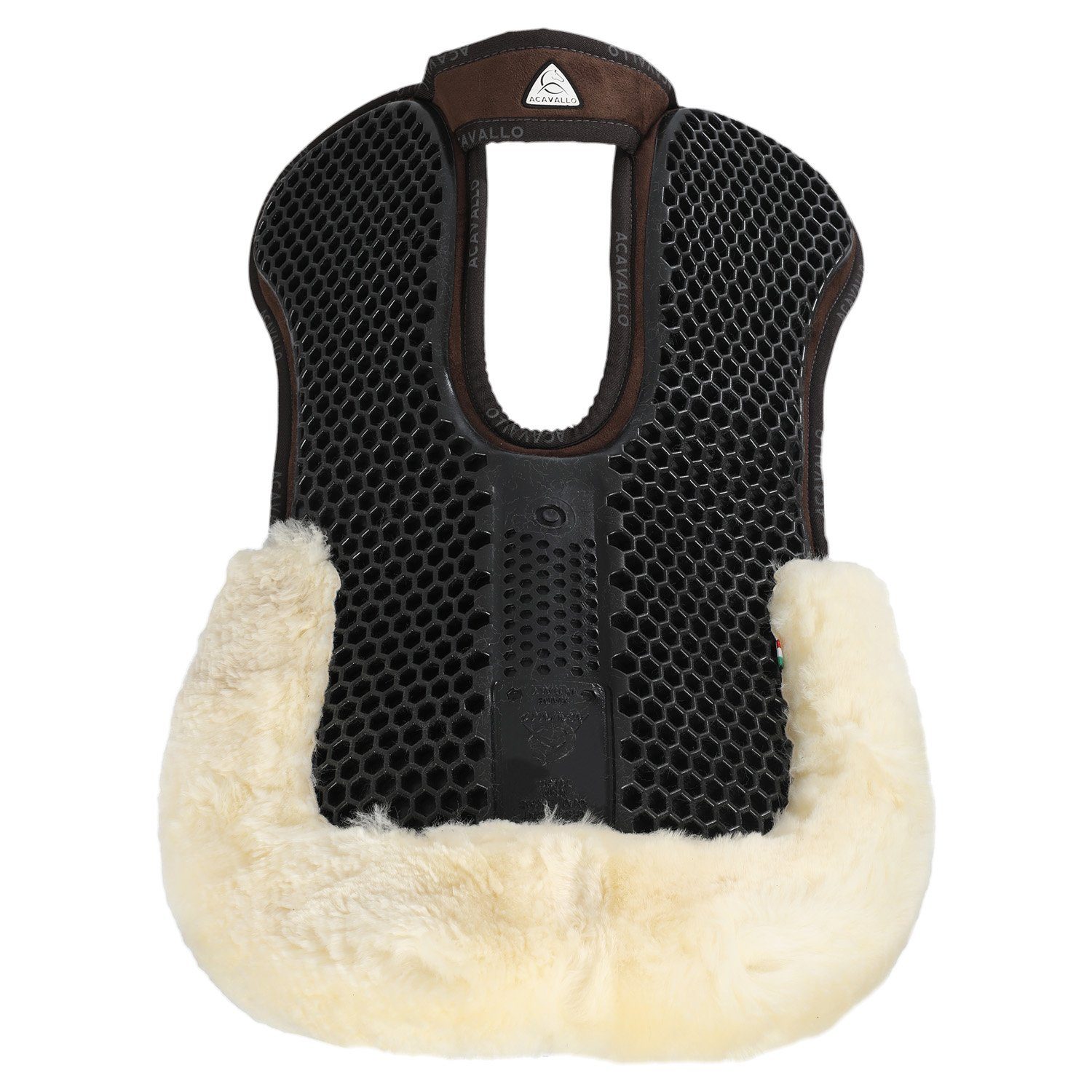 Acavallo Sattelpad Acavallo Widerristfrei Hexa Soft Memory Lammfell
