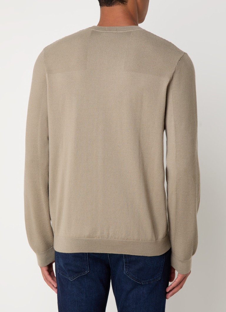 HUGO BOSS Momentum fine-knit sweater in wool blend