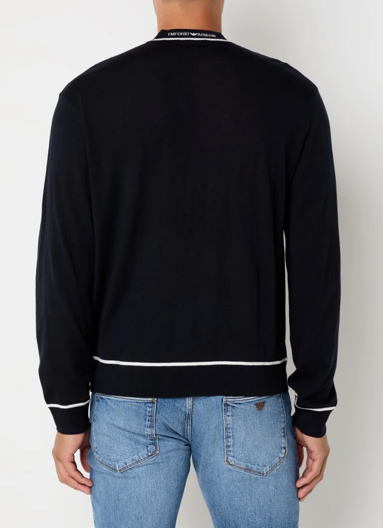 Emporio Armani Fine-knit virgin wool pullover