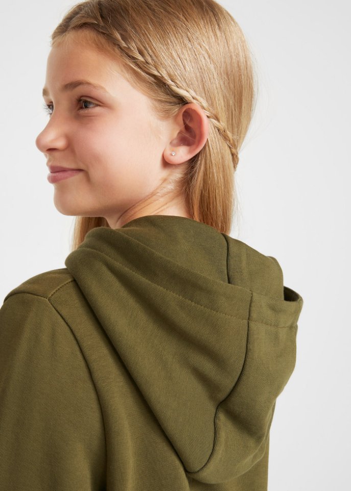 Mädchen Kapuzen-Sweatshirt aus Bio-Baumwolle