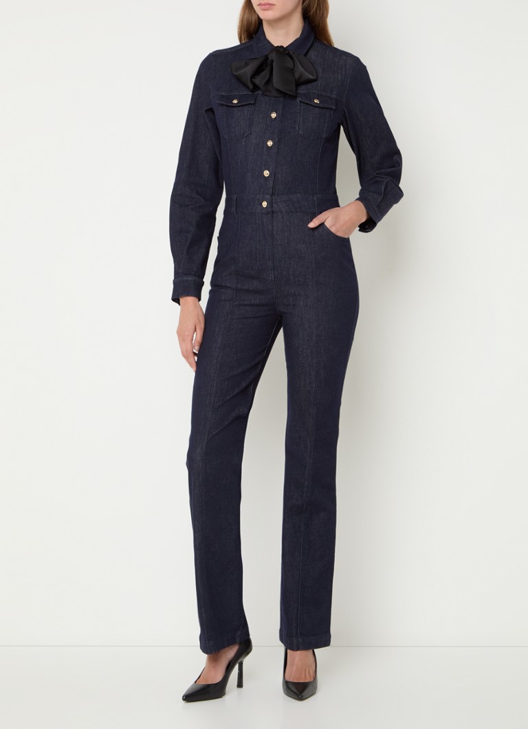 Fifth House Donda flared fit jumpsuit with bow detail