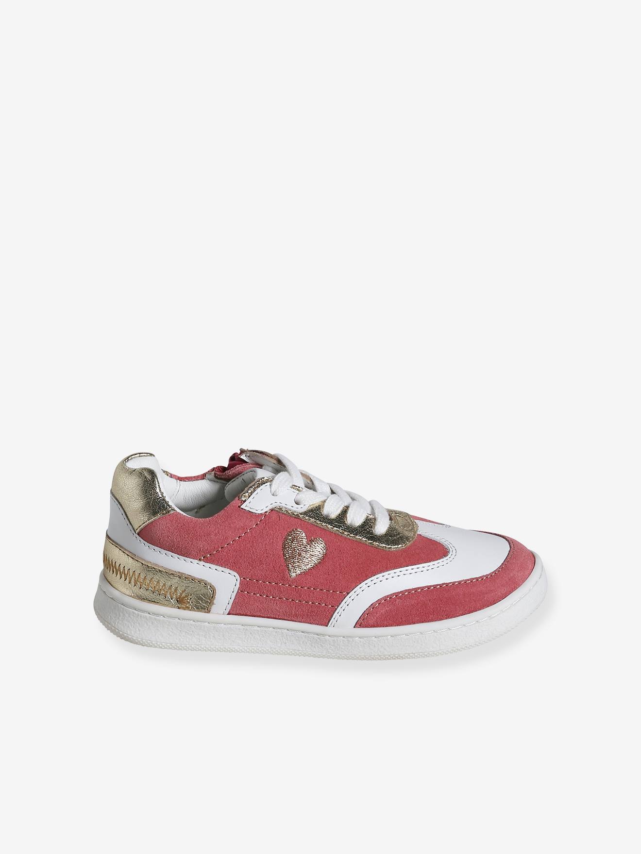 Vertbaudet Mädchen Sneakers mit Anziehtrick - set beige