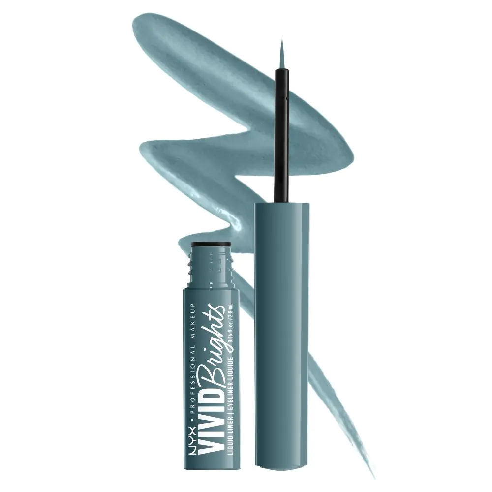 NYX Vivid Brights Eyeliner Cyan Simp