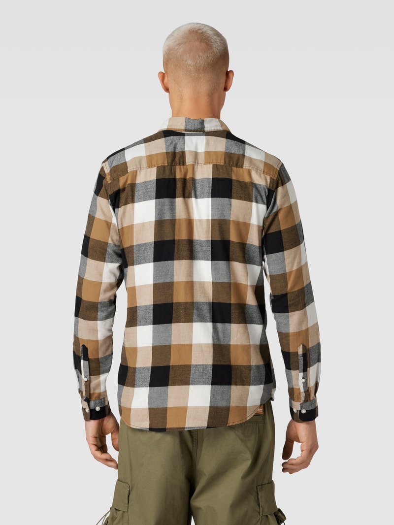 Slim Fit Freizeithemd mit Kentkragen Modell 'BUFFALO' in camel