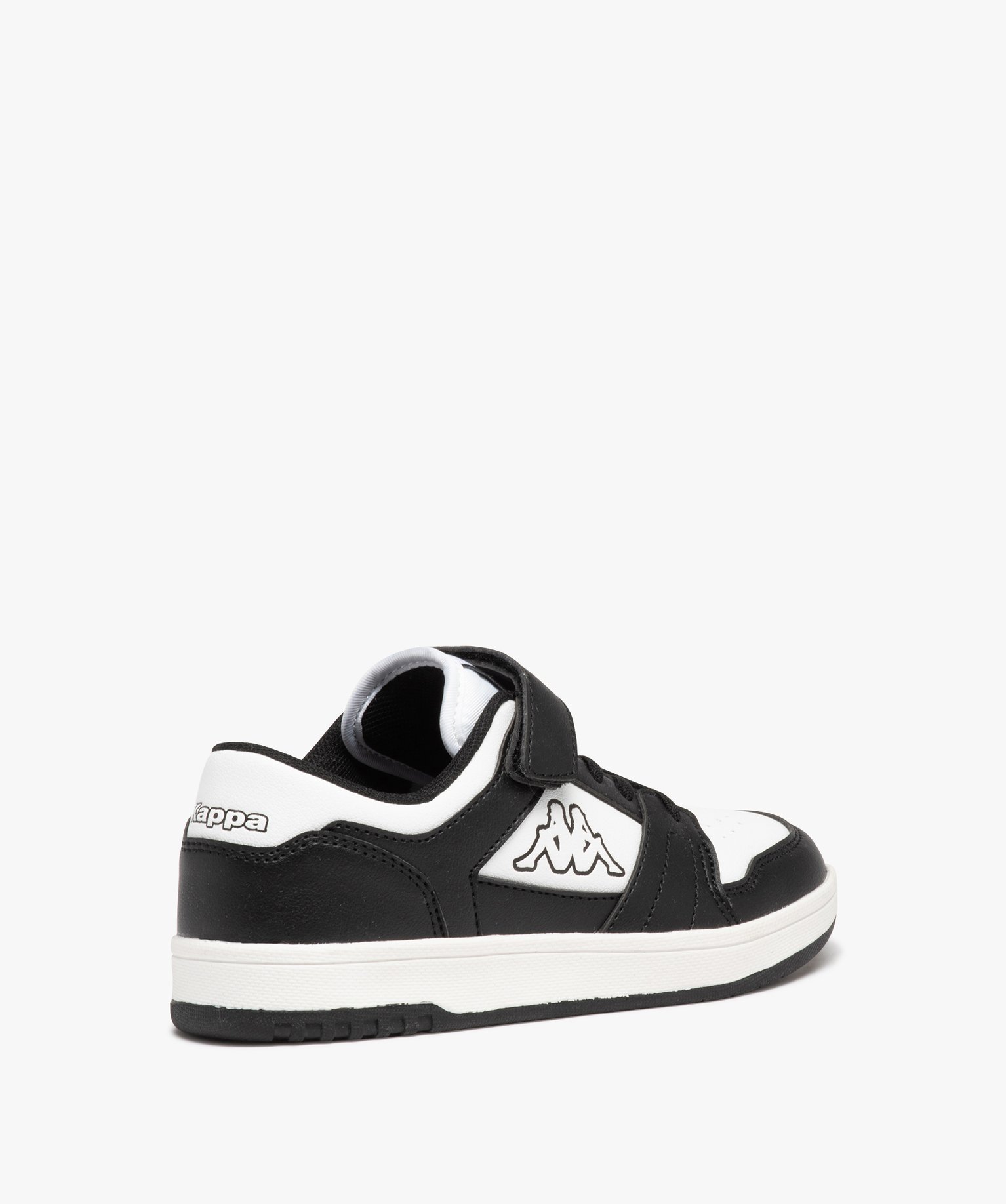 Baskets Garçon bicolores à lacets et à scratch - Kappa blanc | GEMO