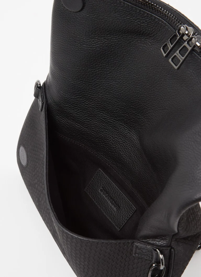 Zadig&Voltaire Soft Savage Rock -teksturoitu nahkainen clutch-laukku