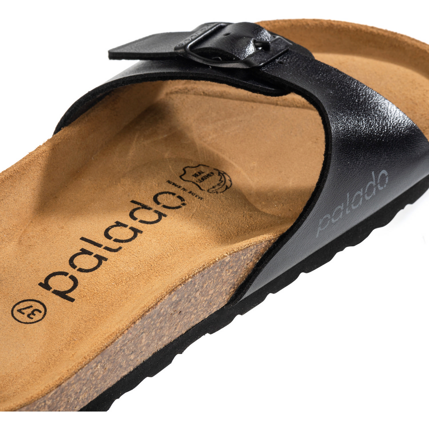 Palado Malta Metallic, Pantoletten, Damen, Metallic Schwarz