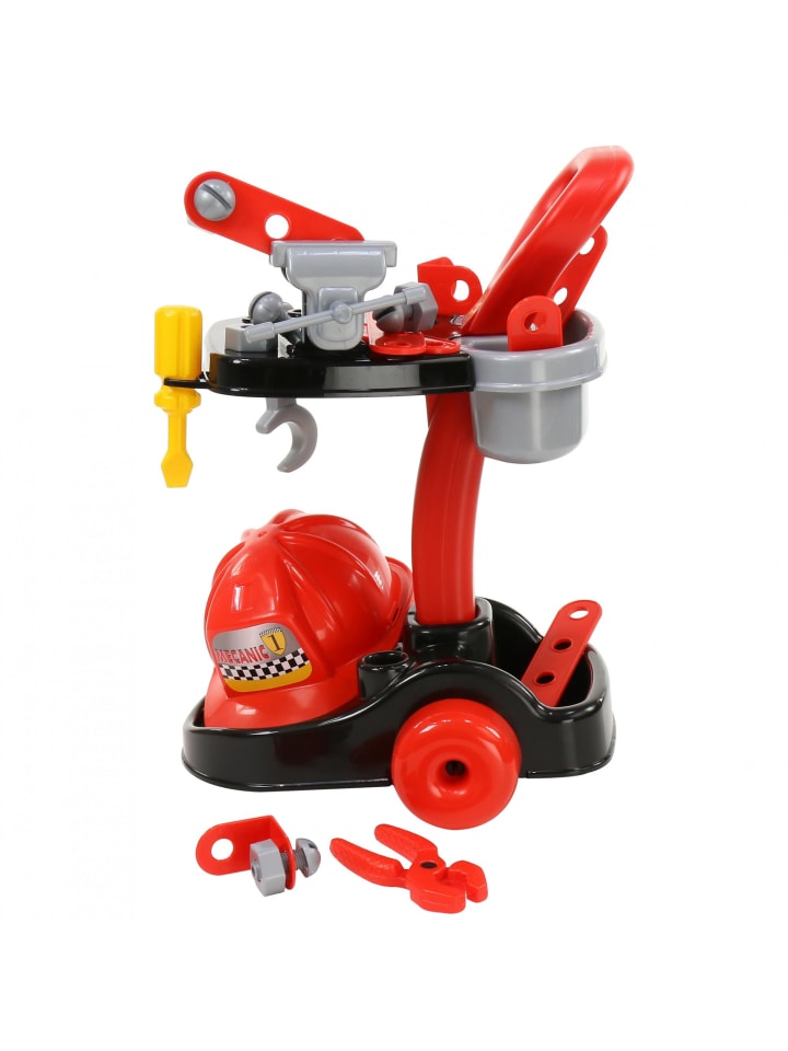 POLESIE Kinder Mechaniker-Set 36612 in rot günstig kaufen onesize