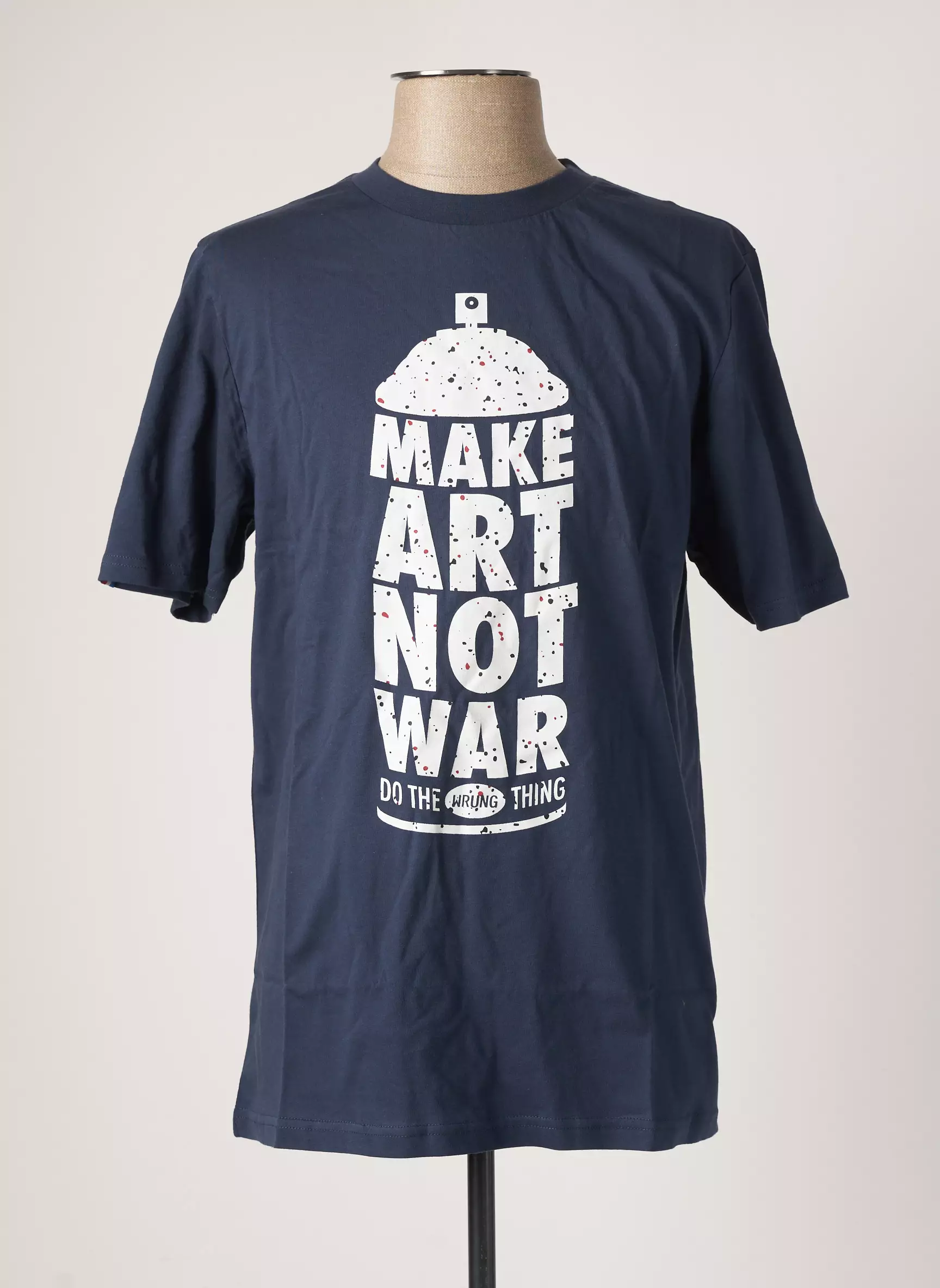 Wrung Tshirts Homme couleur bleu