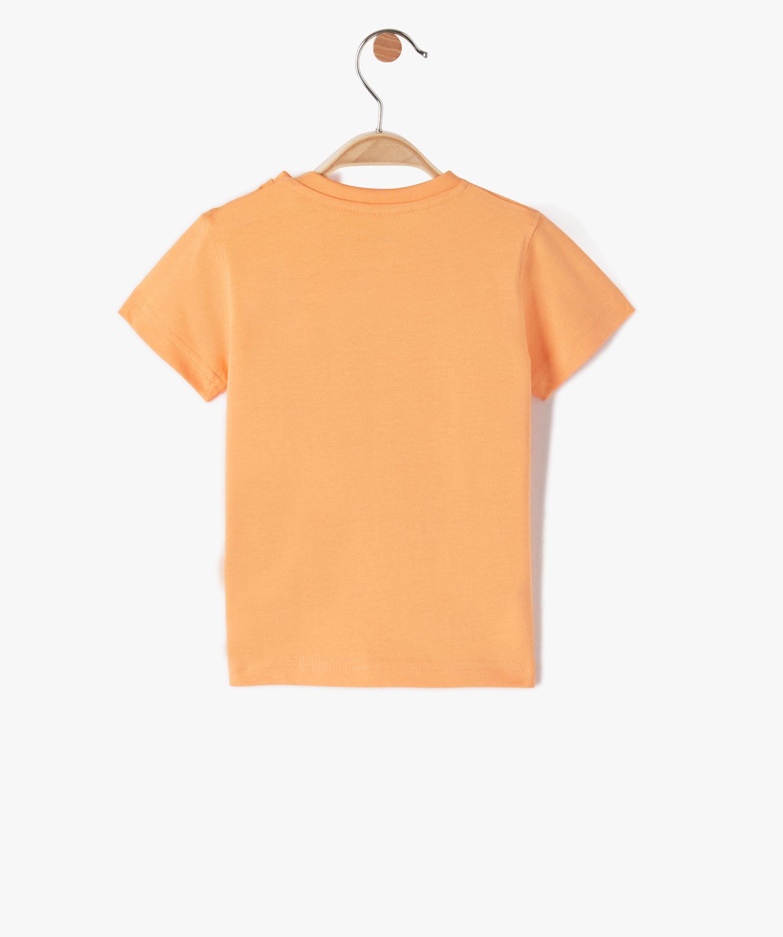 Tee-shirt bébé Garçon avec motif sur l’avant orange | GEMO