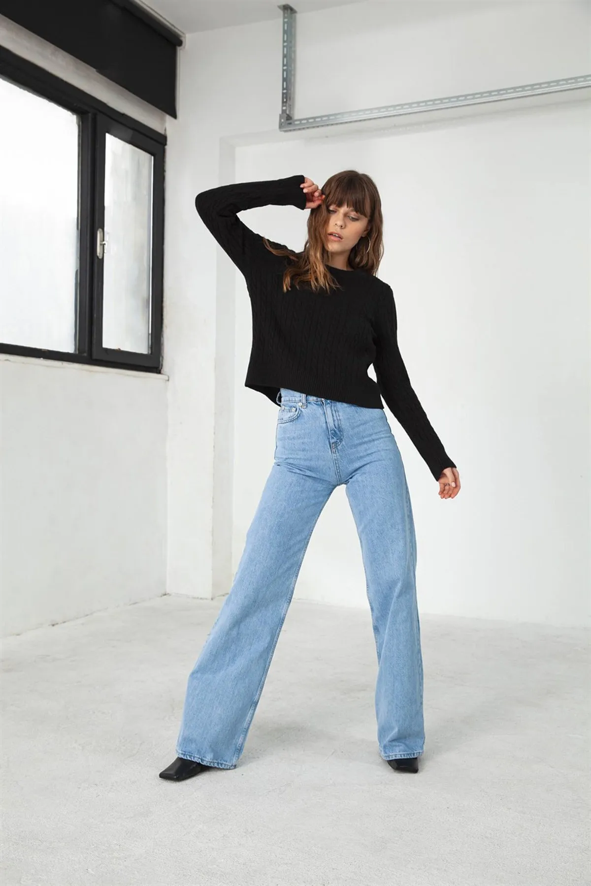 VATKALI  Jeans mit weitem Bein in Blau