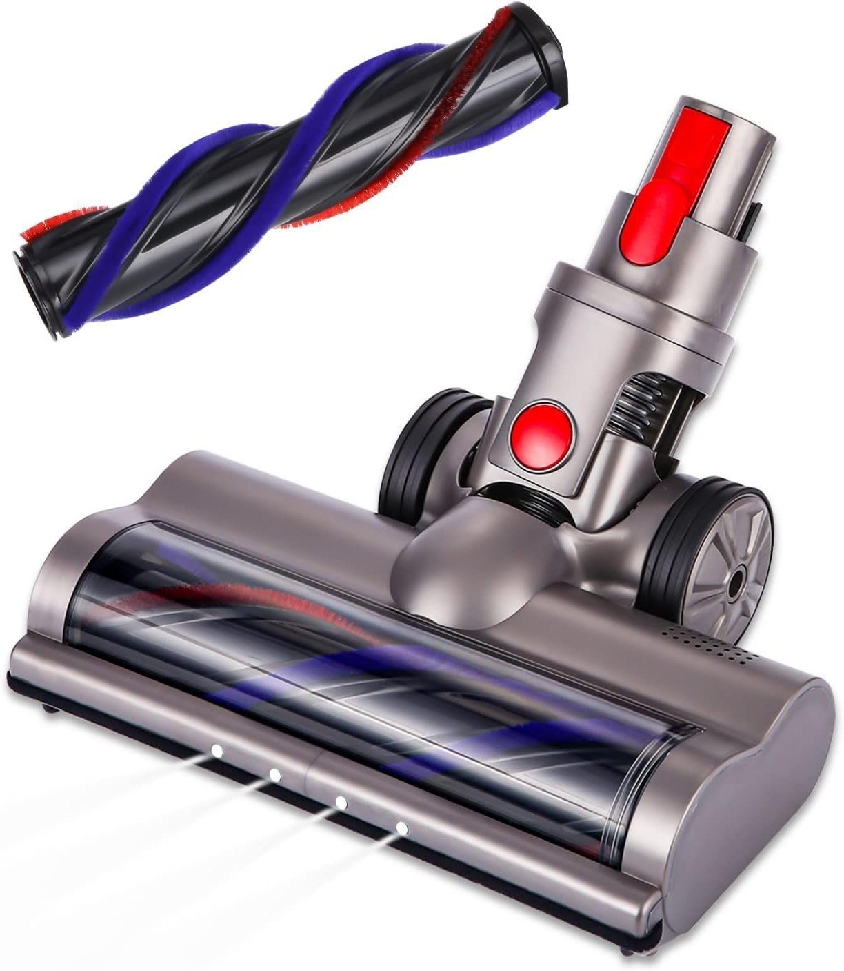 KINOMI Staubsaugerdüsen-Set Bürste Zubehör Staubsauger Ersatz mit Extras Rollpinsel, Zubehör für für Kompatibel mit Dyson V7 V8 V10 V11 V15, (2-tlg)