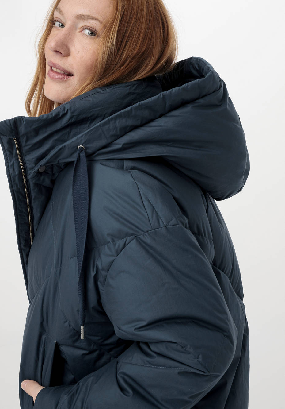 Leichte Daunenjacke Nature Shell mit Bio-Baumwolle