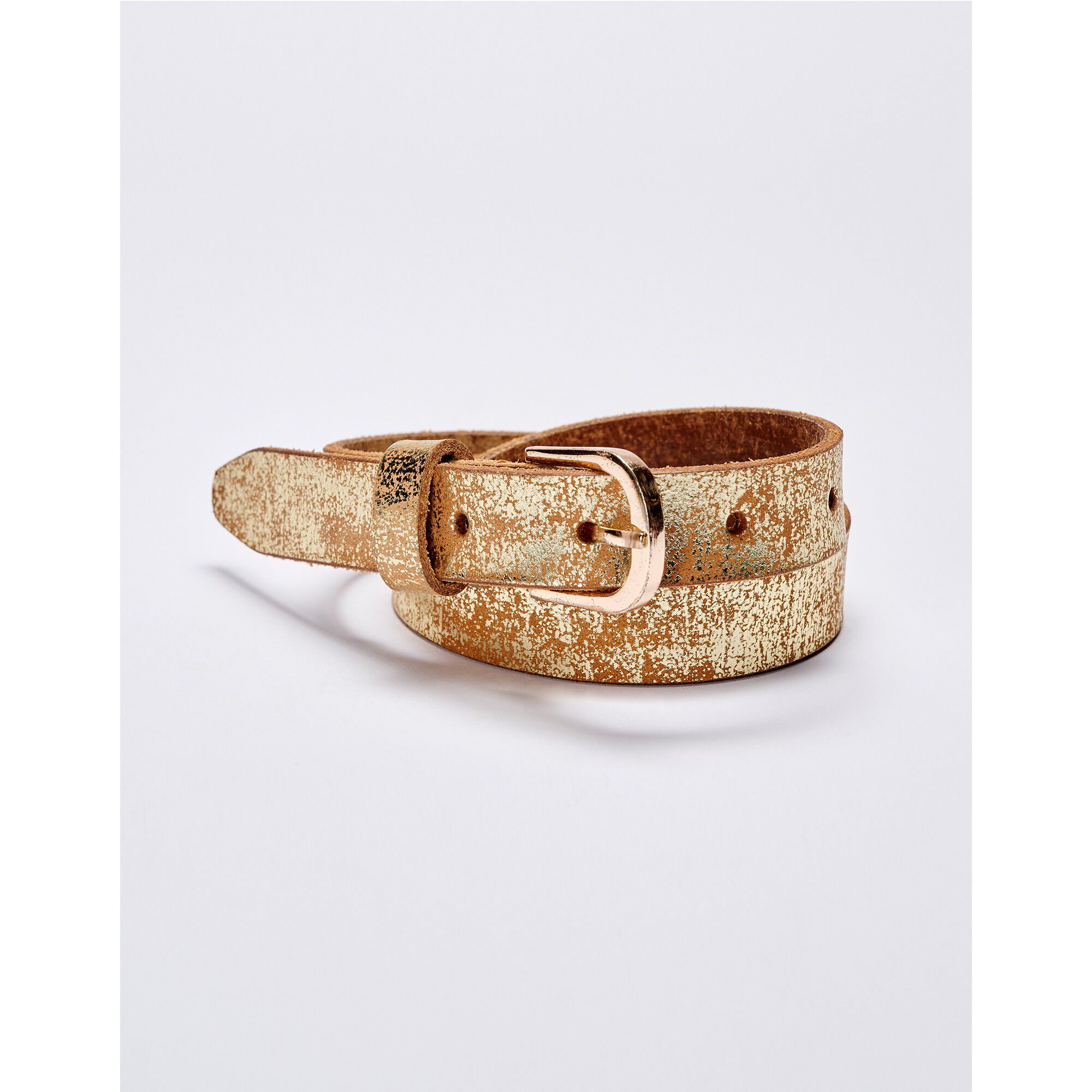 Ceinture irisée, cuir