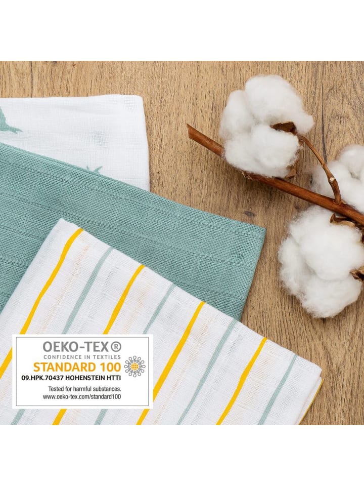 LaLoona Mullwindeln / Mulltücher / Spucktücher OEKO-TEX® 5er in gruen,gelb günstig kaufen onesize
