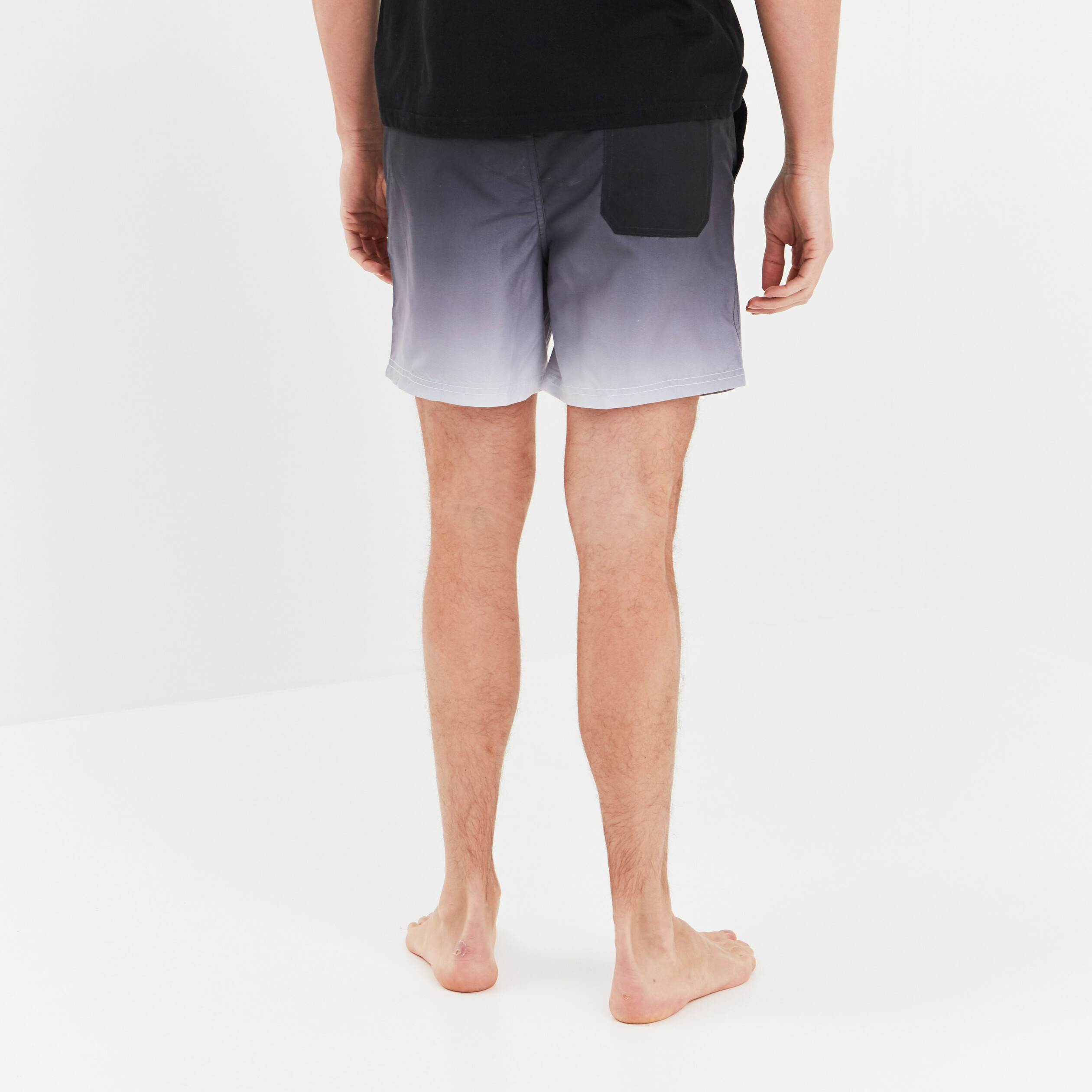 Short de bain à coulisse noir homme | La Halle