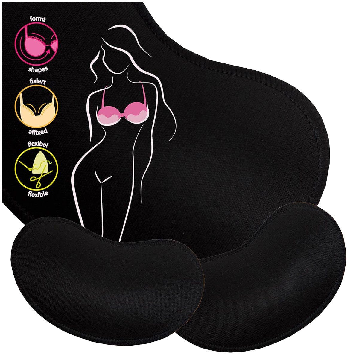 Miss Perfect BH-Einlagen W2G2002021343536425262, Triangle Push-up Schaum BH Einlage mit Wasser-Ölmischung