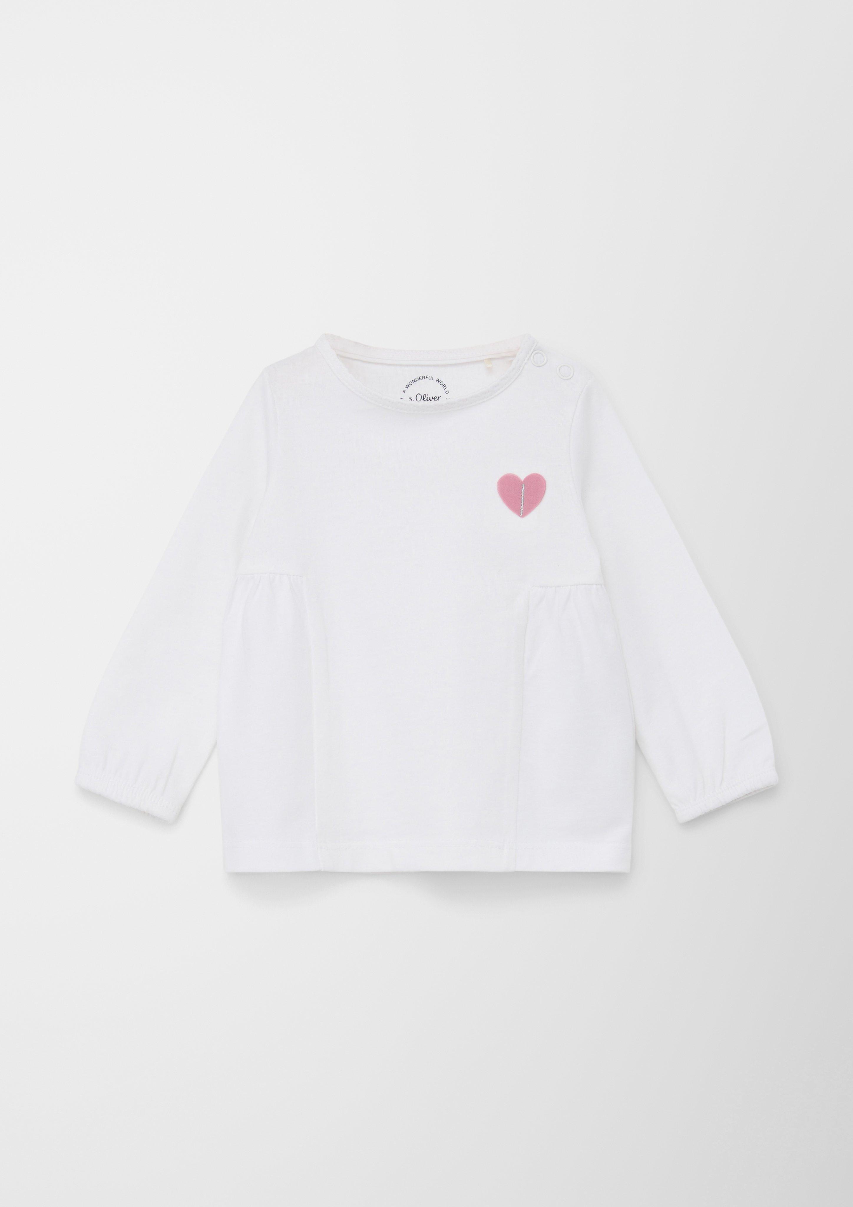 Longsleeve mit Mausezahnkante  2128757-0100