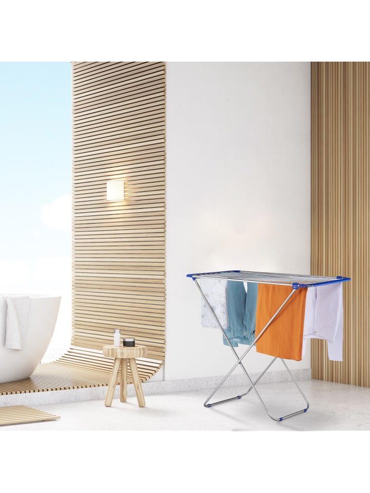 relaxdays Wäscheständer in Silber - (B)176 x (H)97 x (T)55 cm günstig kaufen onesize