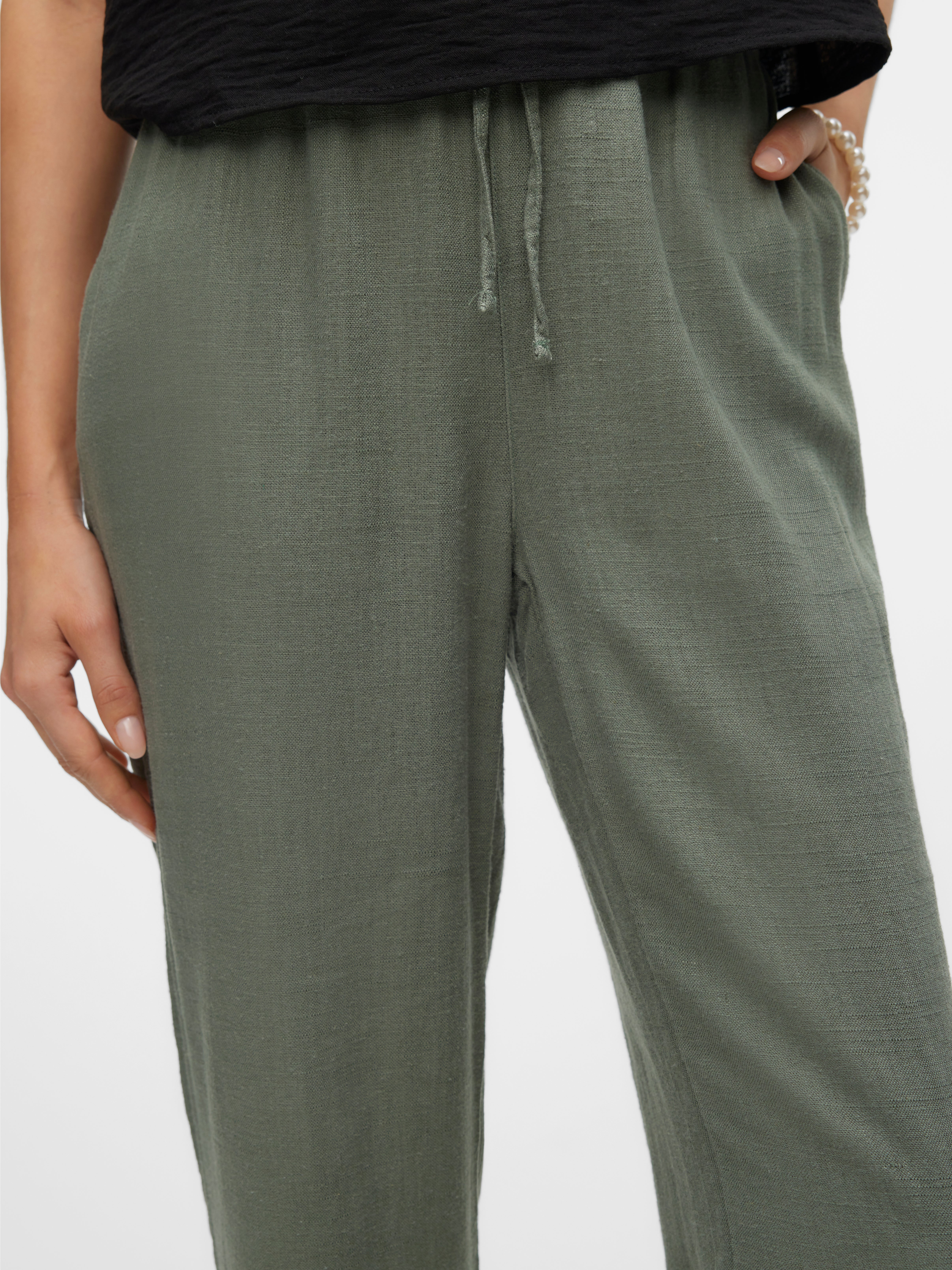 VMLINE Mittlere Taille Hose
