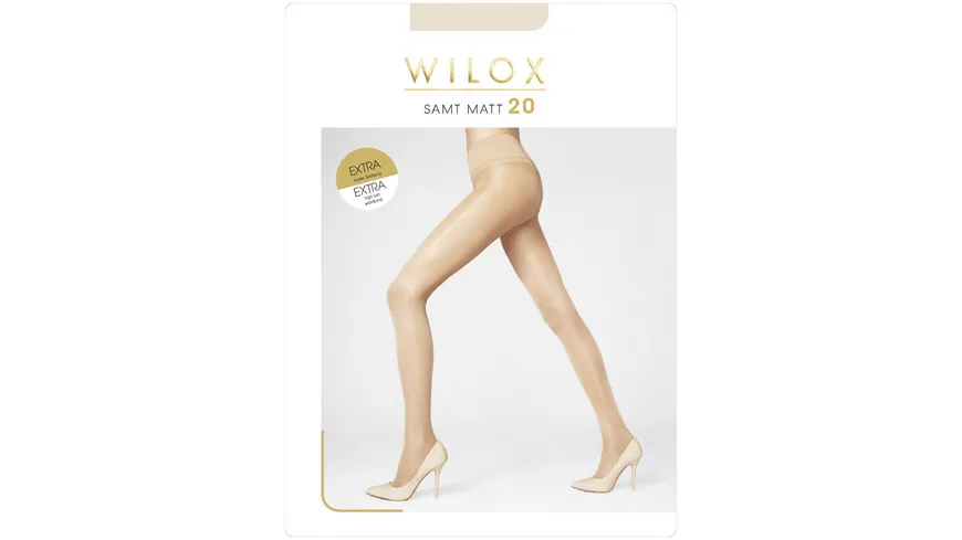 WILOX Damen Feinstrumpfhose SAMT MATT 20 DEN teint