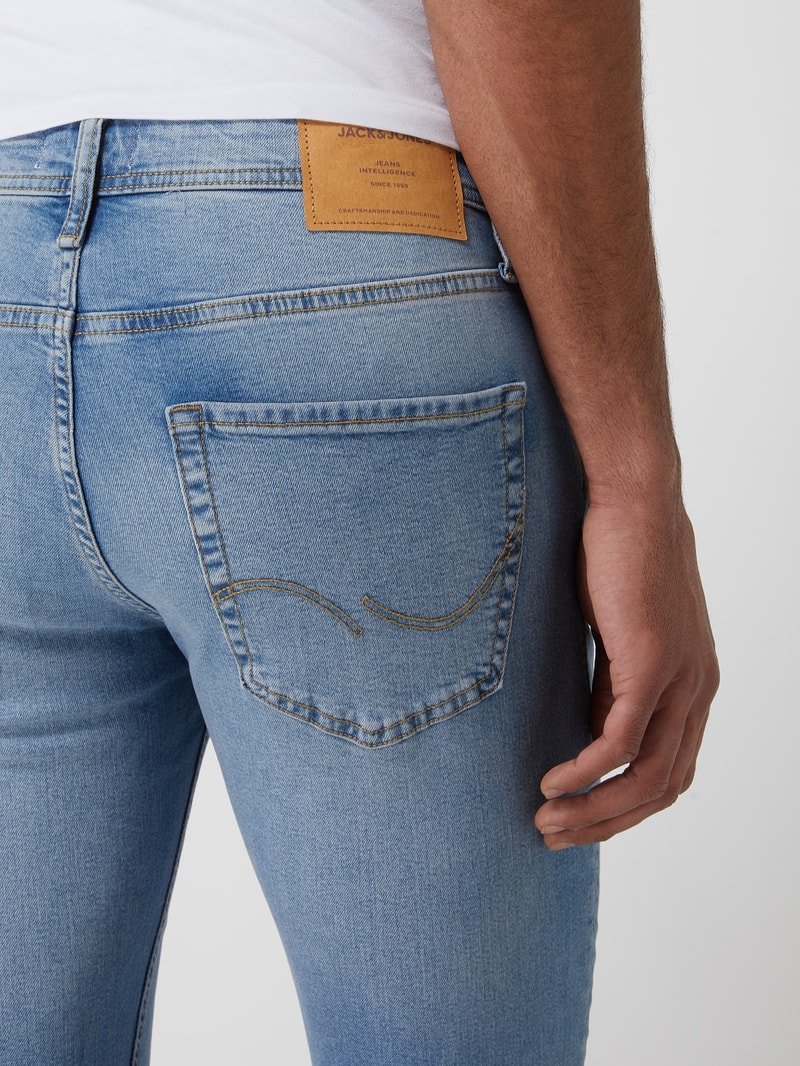 Slim Fit Jeans mit Stretch-Anteil Modell 'Glenn' in jeans